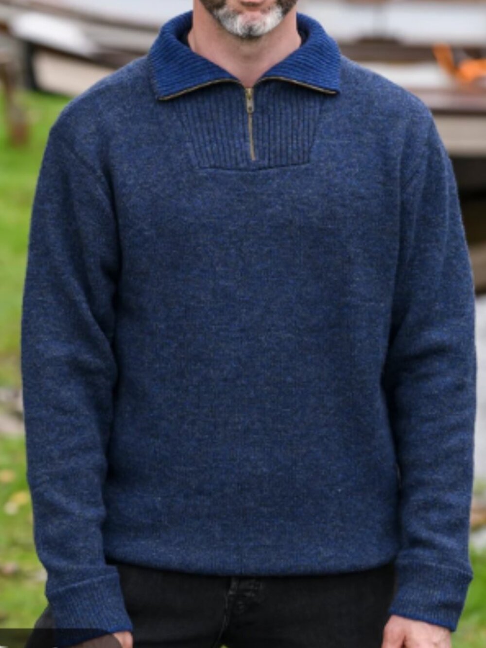 IrelandsEye Mens Half Zip Sweater. M